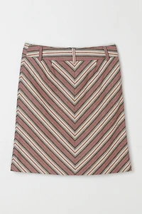 Vintage Y2k Striped Mini Skirt