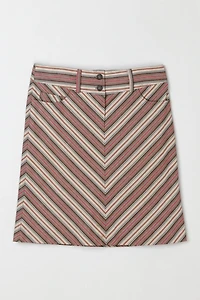 Vintage Y2k Striped Mini Skirt