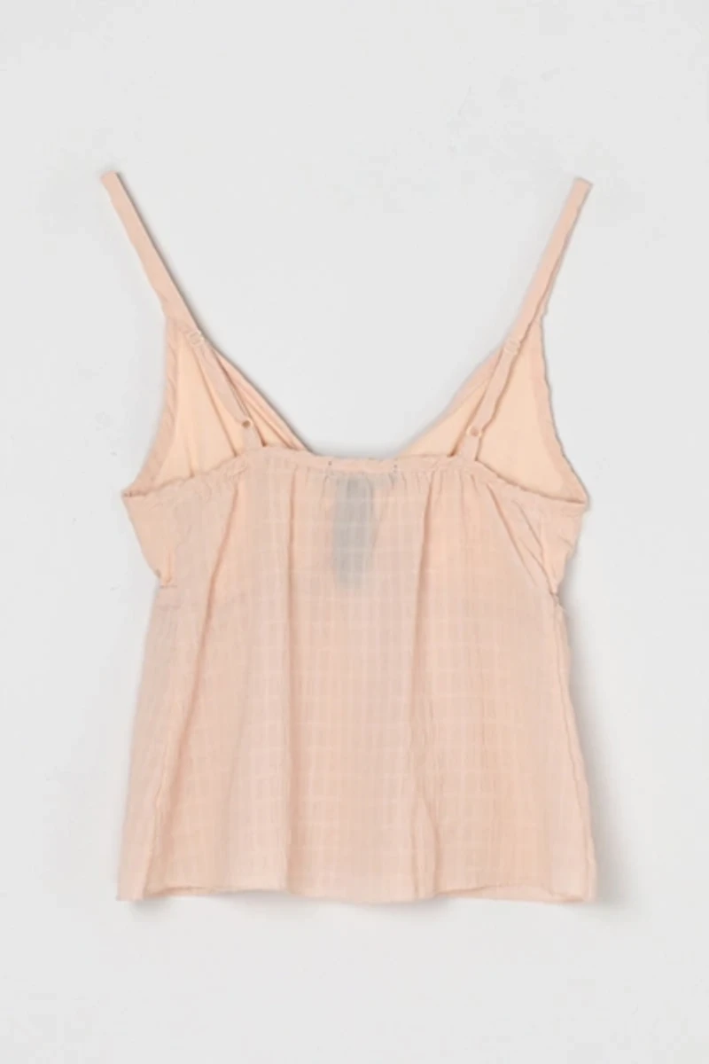 Vintage Y2k Light Pink Tied Crop Top