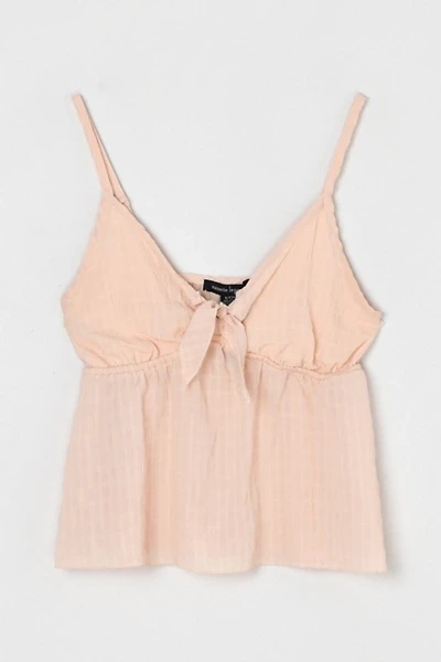 Vintage Y2k Light Pink Tied Crop Top