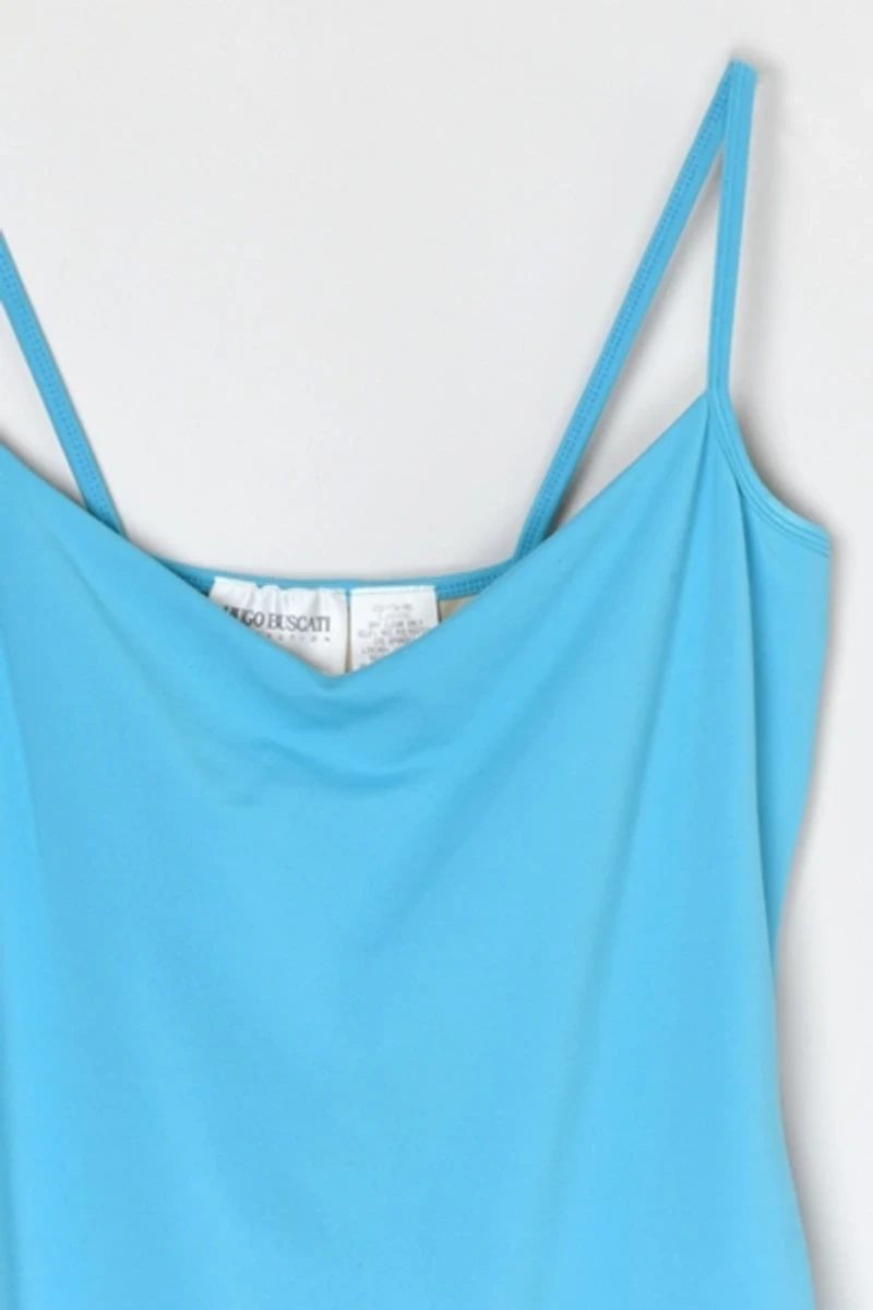 Vintage Y2k Aqua-Blue Dress
