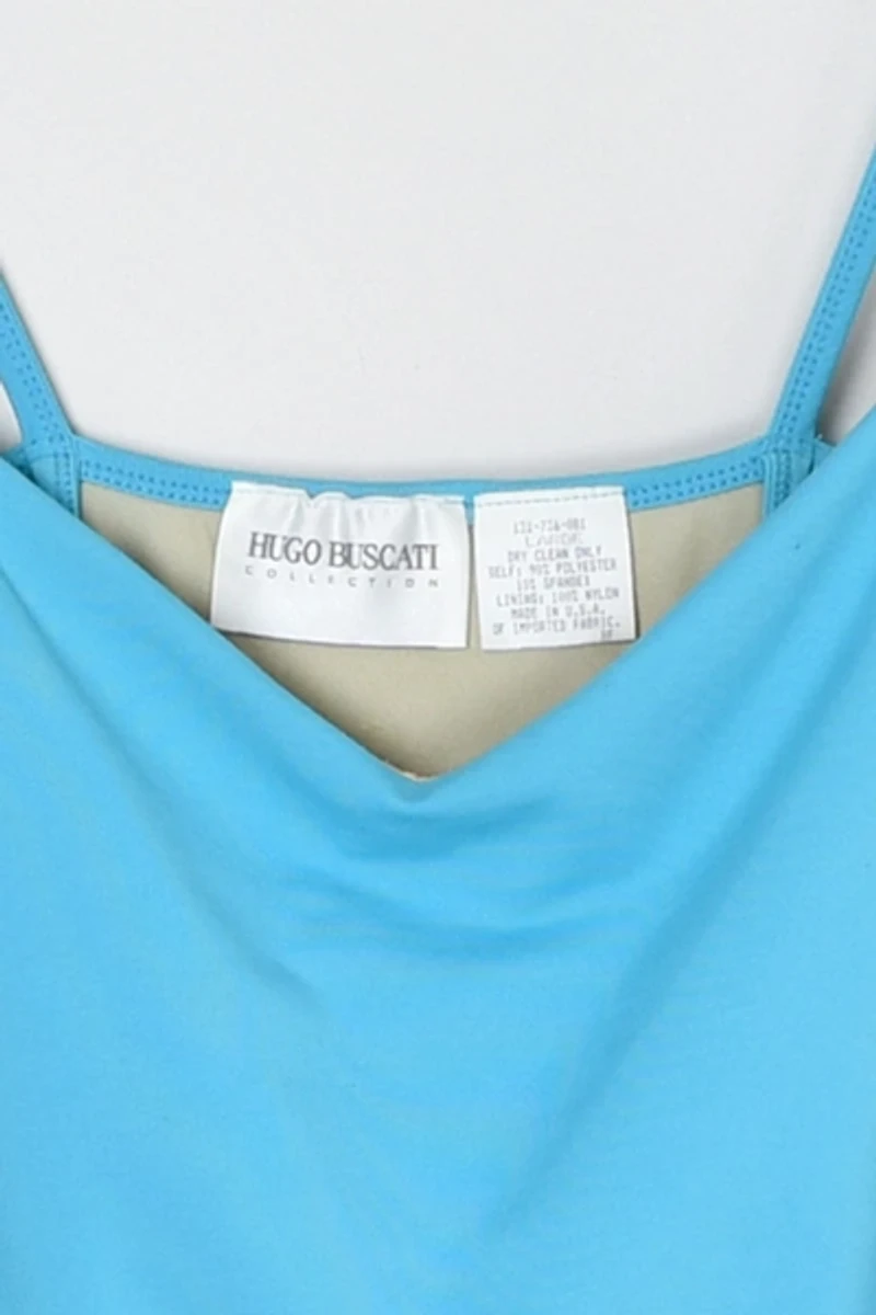 Vintage Y2k Aqua-Blue Dress