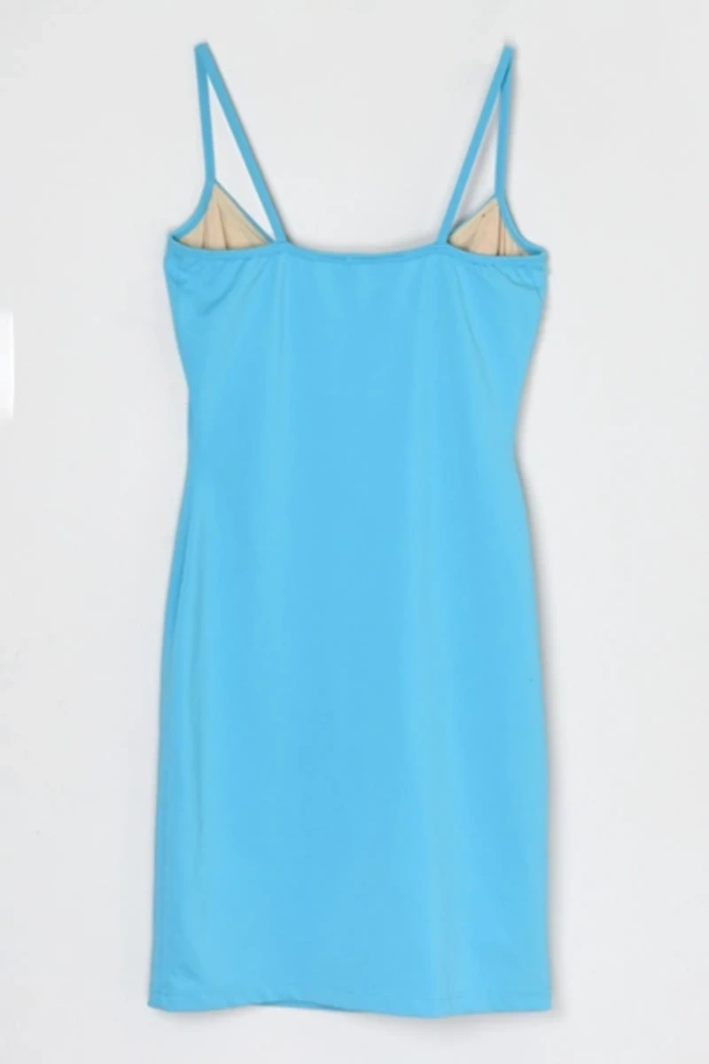 Vintage Y2k Aqua-Blue Dress
