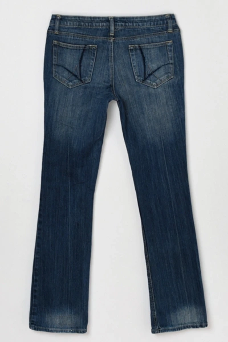Vintage Y2k Faded Classic Wash Flared Jeans