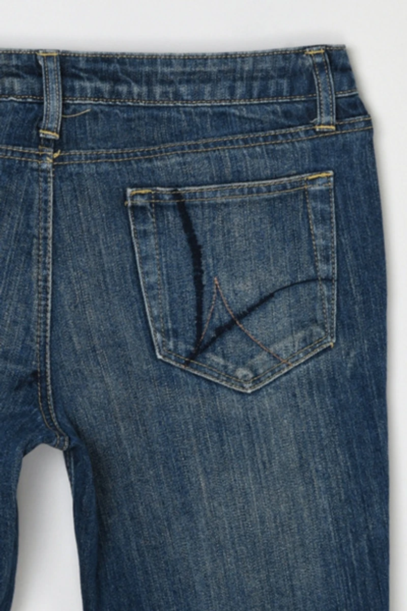 Vintage Y2k Faded Classic Wash Flared Jeans