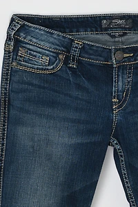 Vintage Y2k Silver Jeans Co Dark Wash Low-Rise Flared Jeans