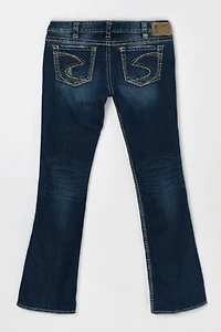 Vintage Y2k Silver Jeans Co Dark Wash Low-Rise Flared Jeans