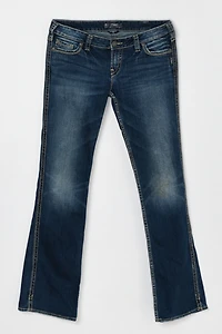 Vintage Y2k Silver Jeans Co Dark Wash Low-Rise Flared Jeans