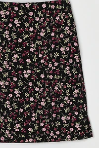 Vintage 90s Flower Print Mini Skirt