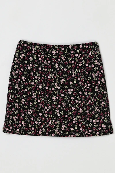 Vintage 90s Flower Print Mini Skirt