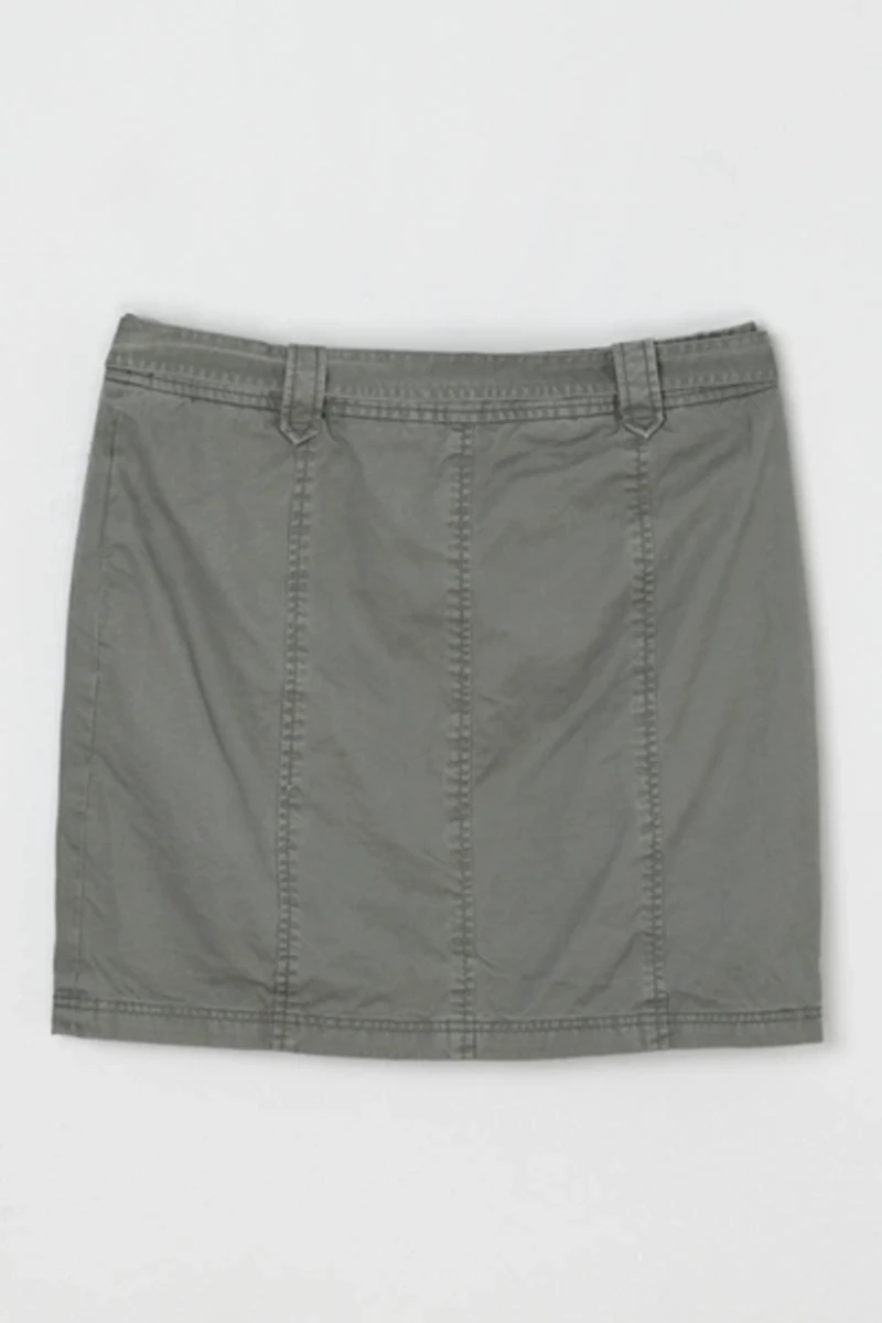 Vintage Y2k Cargo Mini Skirt with Tied Belt