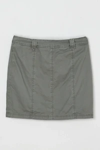 Vintage Y2k Cargo Mini Skirt with Tied Belt