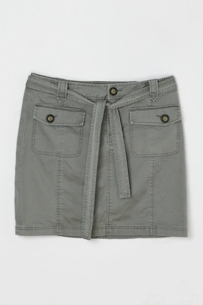 Vintage Y2k Cargo Mini Skirt with Tied Belt