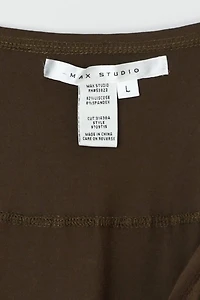 Vintage Y2k Dark Brown Layered Skirt