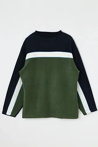 Vintage Y2k Striped Fleece Pullover