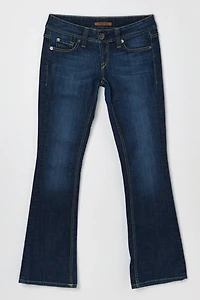Vintage Y2k Arden B. Contrast-Stitched Flared Low-Rise Jeans