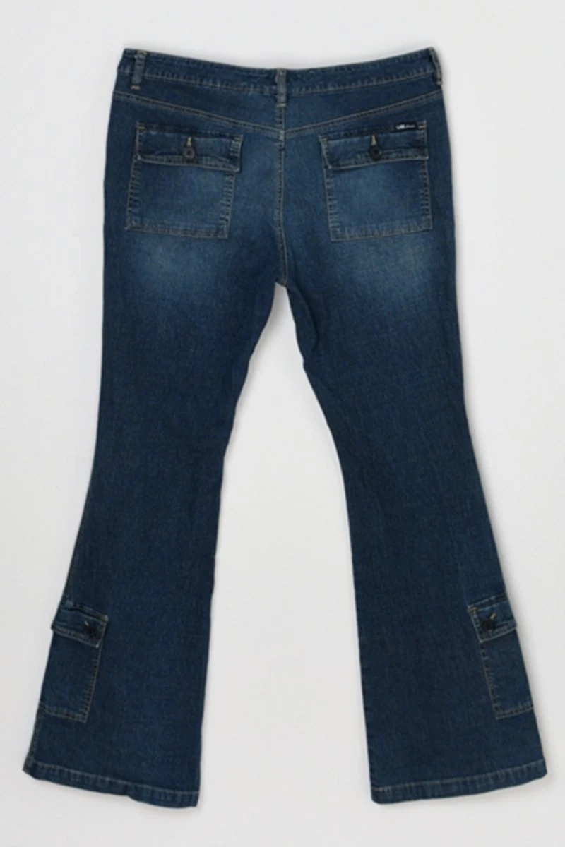 Vintage Y2k Flared Cargo Jeans