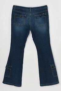Vintage Y2k Flared Cargo Jeans