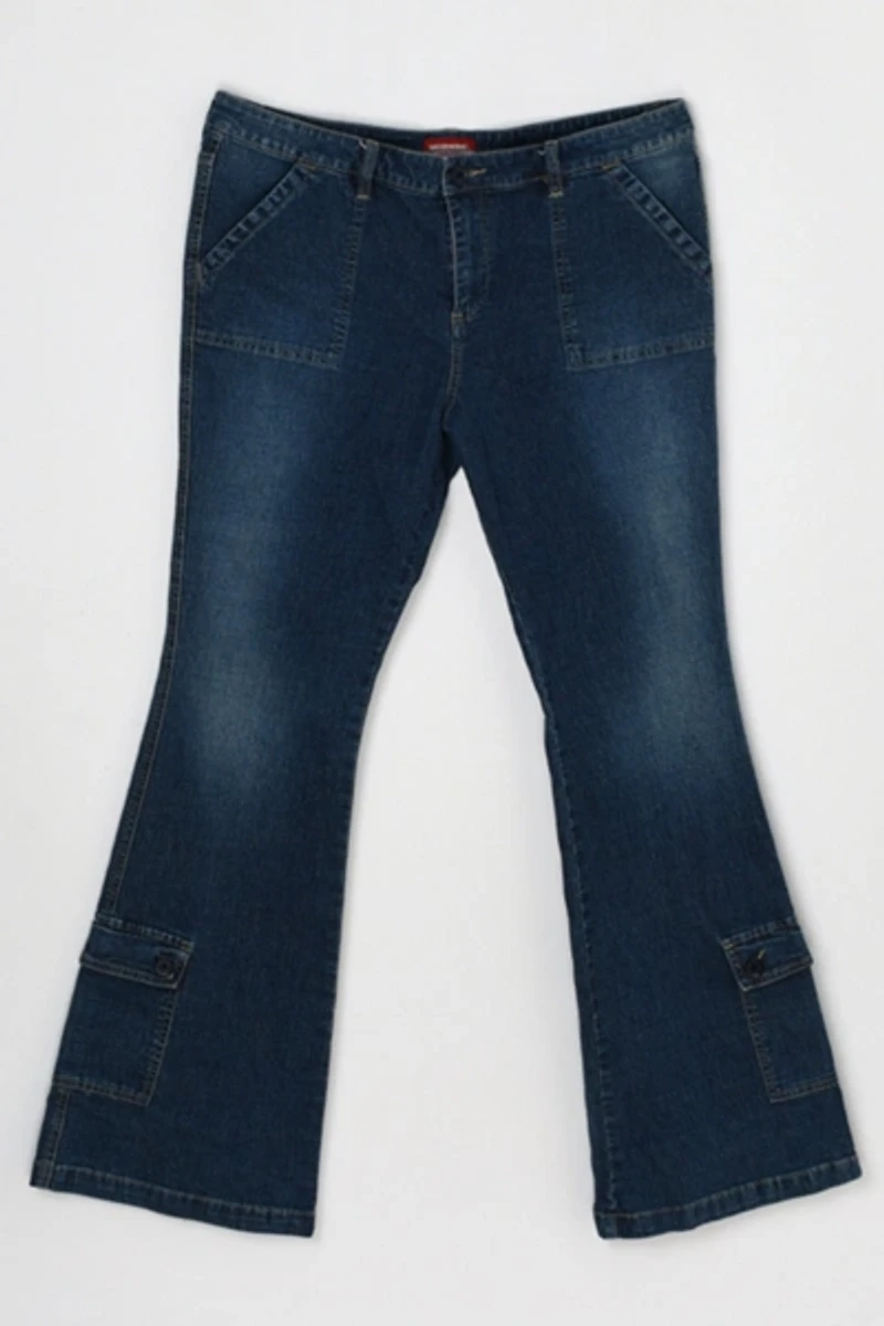 Vintage Y2k Flared Cargo Jeans