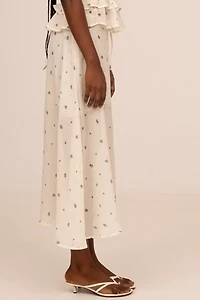 Carmen Says Lumea Floral Print Midi Skirt