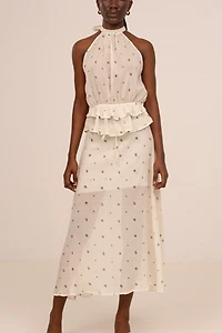 Carmen Says Lumea Floral Print Midi Skirt