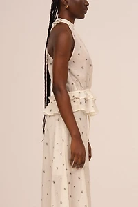 Carmen Says Lumea Floral Print Ruffle Halter