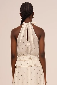 Carmen Says Lumea Floral Print Ruffle Halter