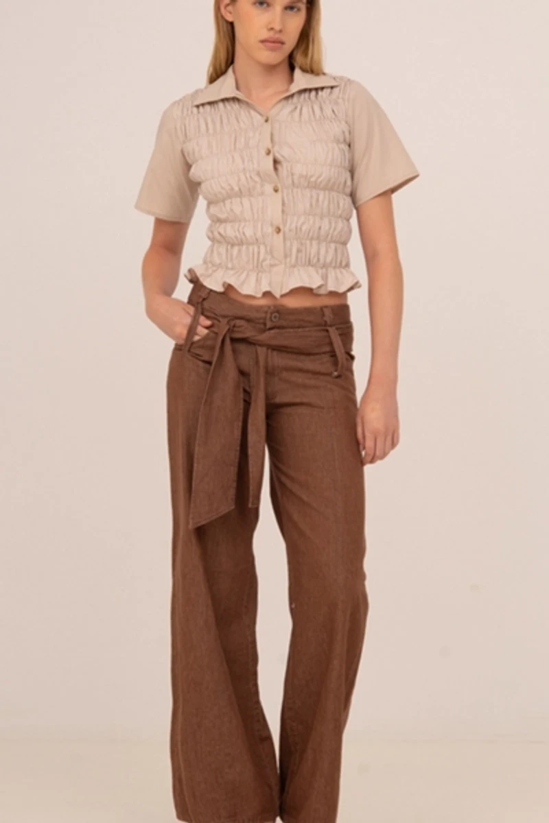 Carmen Says Sorelle Striped Smocked Top