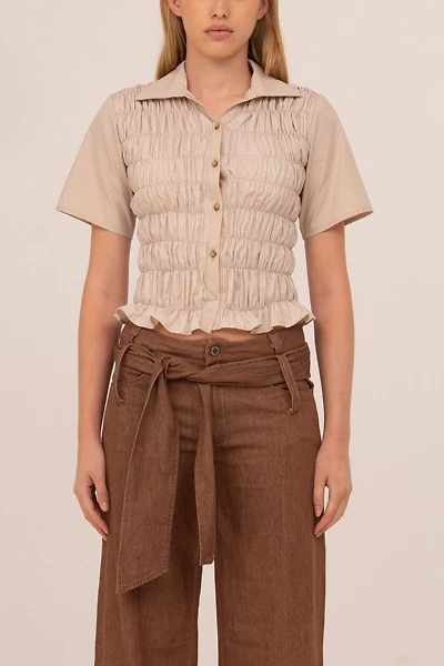 Carmen Says Sorelle Striped Smocked Top