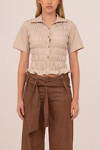Carmen Says Sorelle Striped Smocked Top