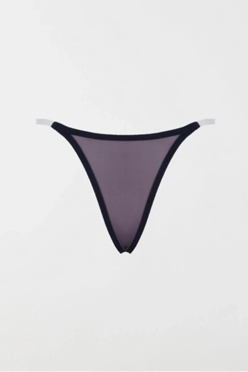 LECHERY® Lustrous Clear Strap Invisible Thong