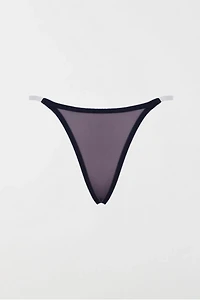 LECHERY® Lustrous Clear Strap Invisible Thong