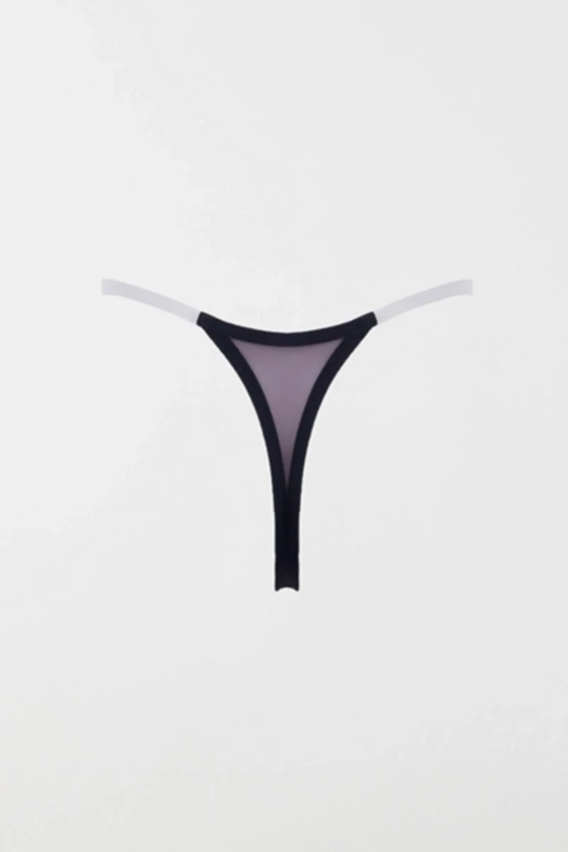 LECHERY® Lustrous Clear Strap Invisible Thong