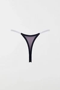 LECHERY® Lustrous Clear Strap Invisible Thong