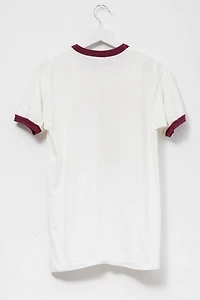 Vintage 1980s Champion Valleyball Graphic Ringer T-Shirt Made in USA