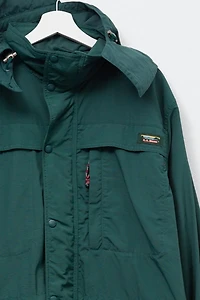 Vintage 1990s L.L. Bean Hunter Green Nylon Parka Jacket