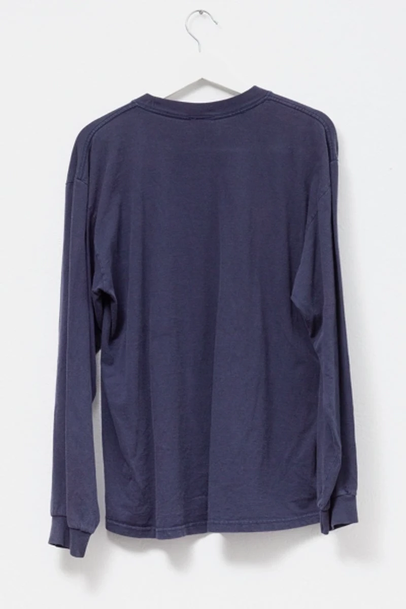 Vintage 1990s Phish Graphic Long Sleeve Navy Blue Band T-Shirt