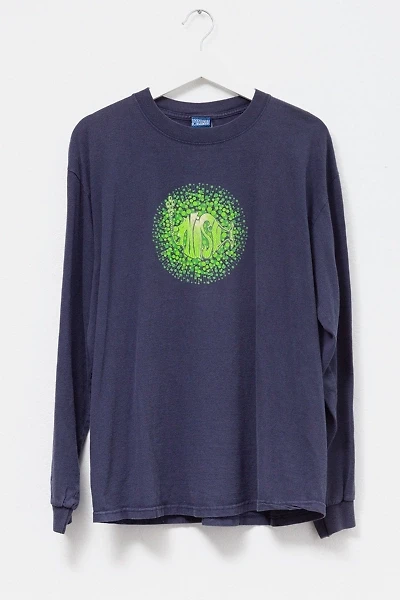 Vintage 1990s Phish Graphic Long Sleeve Navy Blue Band T-Shirt