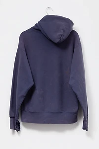 Vintage 1990s Distressed Yale Crew Reverse Weave Hoodie Sweatshirt