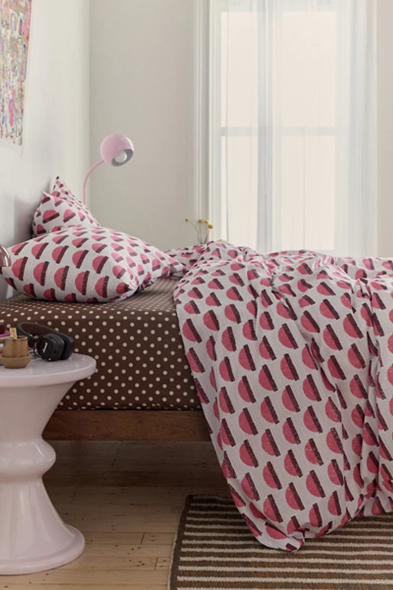 Sunset Steps Brushed Cotton Duvet Cover Set