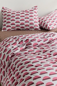 Sunset Steps Brushed Cotton Duvet Cover Set