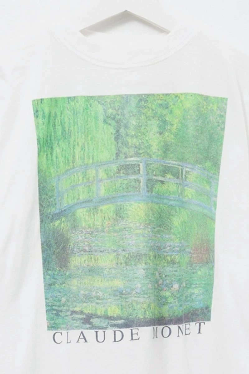Vintage 1990s Distressed Claude Monet Fine Art Graphic T-Shirt