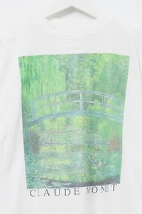Vintage 1990s Distressed Claude Monet Fine Art Graphic T-Shirt