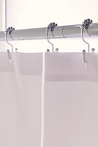 Flamingo Flower Printed Shower Curtain