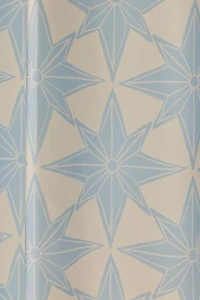 Paper Stars Patterned Shower Curtain