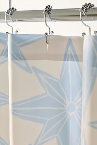 Paper Stars Patterned Shower Curtain