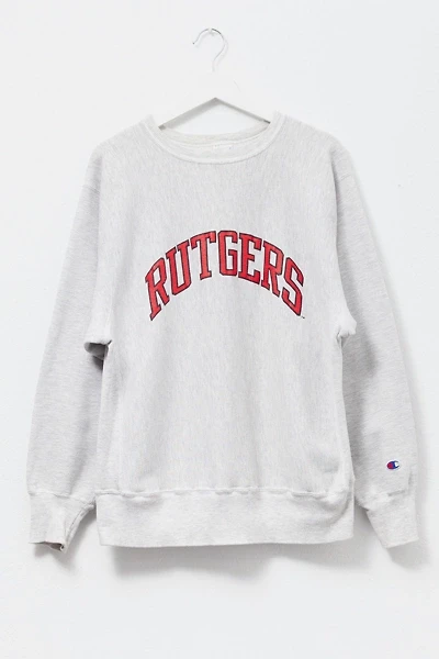 Vintage 1990s Champion Reverse Weave Rutgers University Crewneck Sweatshirt