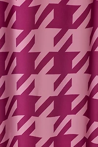 Houndstooth Patterned Shower Curtain