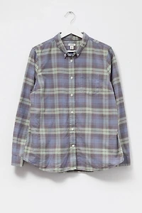 Vintage Y2K L.L. Bean Blue & Green Plaid Cotton Button Up Shirt