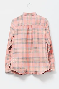 Vintage Y2K L.L. Bean Pink Plaid Cotton Button Up Shirt